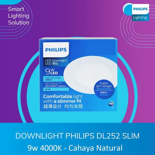 [EZM.1070259] PHILIPS DL252 9W D108 LED Downlight SuperSlim with external driver 40K