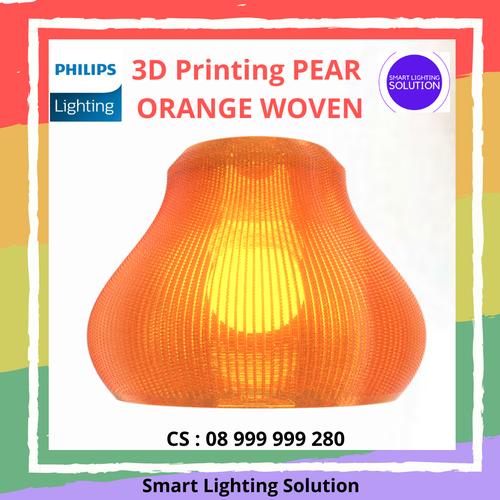 [EZM.1070262] Philips 3D Printed Luminaire Series Lampu Gantung PEAR ORANGE WOVE E27