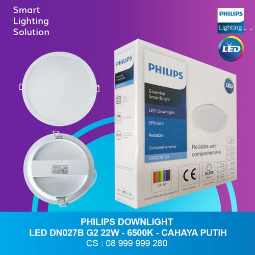 [EZM.1070270] Downlight DN027B G2 22watt LED20 CW D200 Cahaya Putih