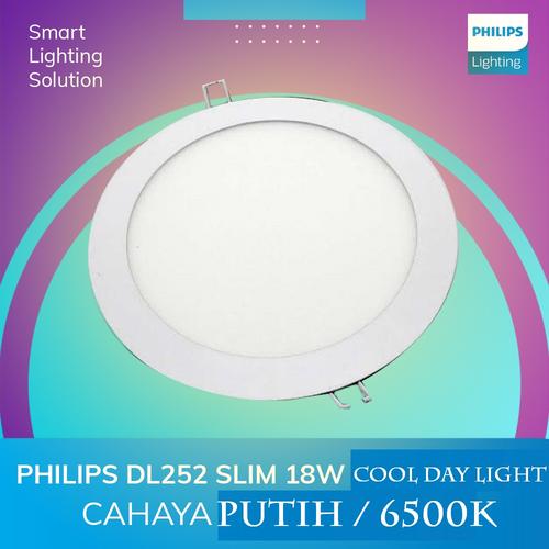 [EZM.1070284] PHILIPS DL252 SLIM 18W COOL DAYLIGHT - CAHAYA PUTIH / 6500K