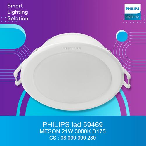 [EZM.1070289] Philips Lampu Downlight LED Meson - Cahaya Kuning 59469 21W Warm White