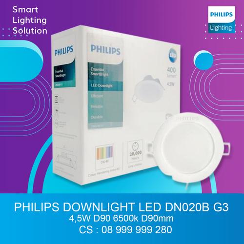 [EZM.1070292] PHILIPS DOWNLIGHT LED DN020B G3 LED4/CW 4,5W D90 6500k , cahaya PUTIH