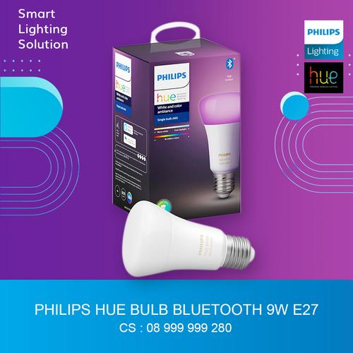 [EZM.1070294] PHILIPS HUE SmartLighting Bulb 9W E27 Bluetooth White-Color Ambience