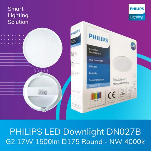 [EZM.1070311] PHILIPS LED Downlight DN027B G2 17W 1500lm D175 Round - NW 4000k