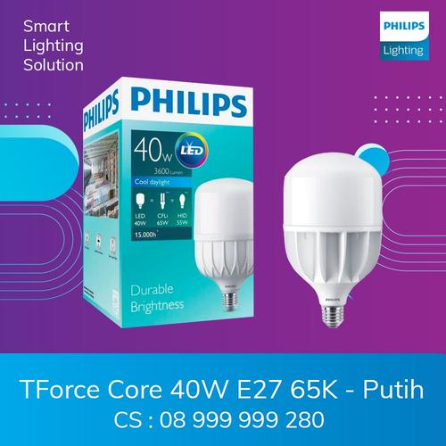 [EZM.1070316] Philips TForce LED GEN3 40w E27 6500k - Cahaya Putih