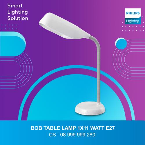[EZM.1070319] PHILIPS BOB Table Lamp white 1x11w E27 *lamp not included