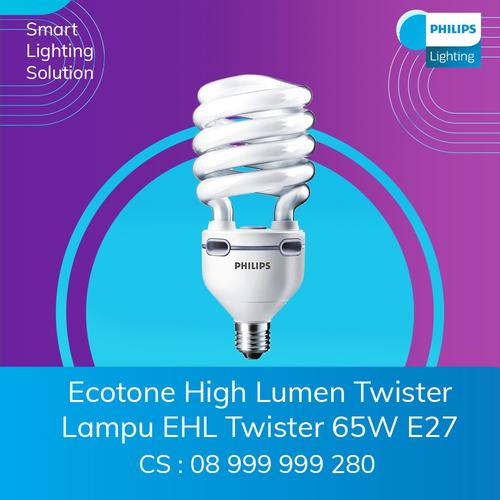 [EZM.1070322] Philips Ecotone High Lumen Twister 65W/840 E27 , Cool White 4000k