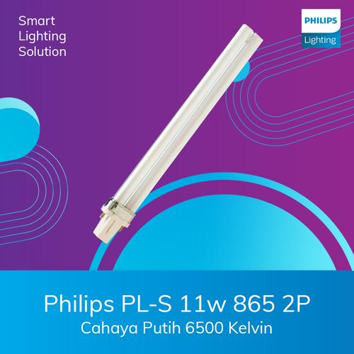 [EZM.1070328] Philips PL-S 11w 865 2P , cahaya Putih 6500 Kelvin