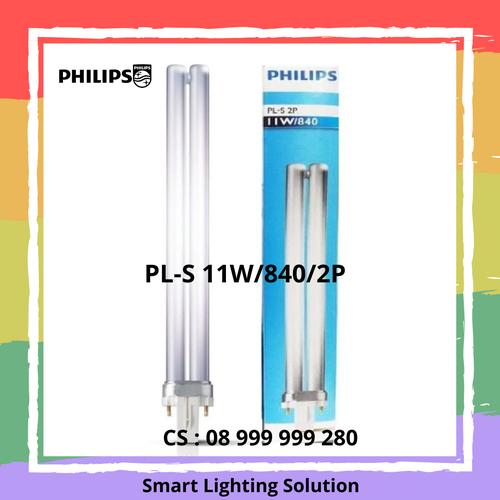 [EZM.1070346] Philips PL-S 11w 840 2P - cahaya Natural White / 4000 Kelvin