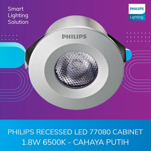 [EZM.1070374] PHILIPS RECESSED LED 77080 CABINET 1.8W 6500K - CAHAYA PUTIH