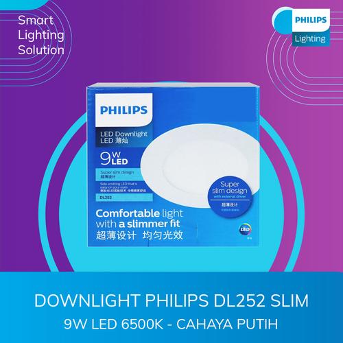 [EZM.1070382] Philips Downlight LED DL252 Slim 9W 6500K CDL-Cahaya Putih
