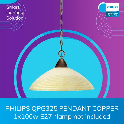 [EZM.1070388] PHILIPS QPG325 PENDANT COPPER 1x100w E27 *lamp not included