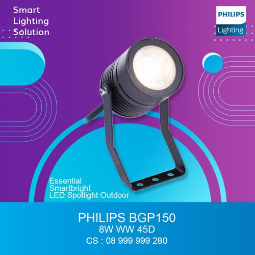 [EZM.1070413] PHILIPS BGP150 SPOTLIGHT OUTDOOR 8W WARMWHITE 45D CAHAYA KUNING