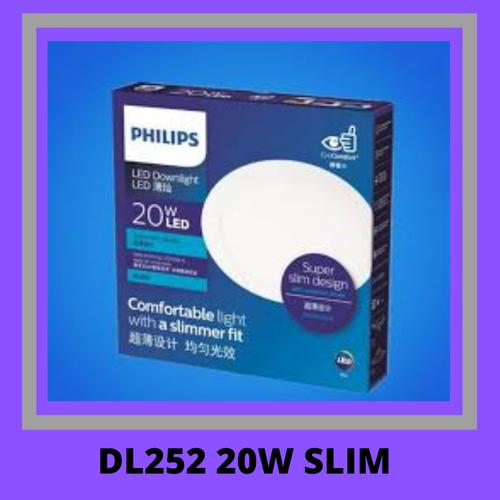 [EZM.1070418] Downlight LED Slim Philips DL252 20w cahaya putih 6500K