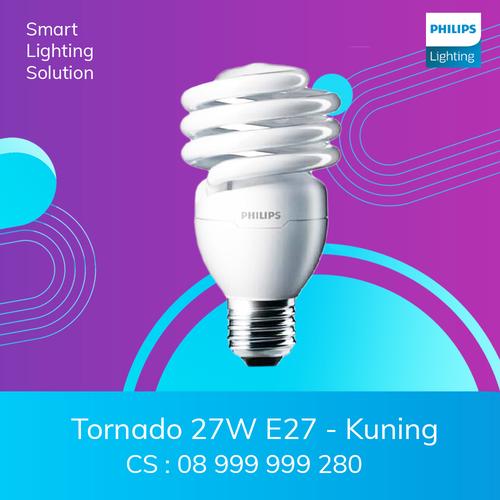 [EZM.1070435] Philips lampu Tornado  - 27W E27 220V-240V Cahaya Kuning Warm White