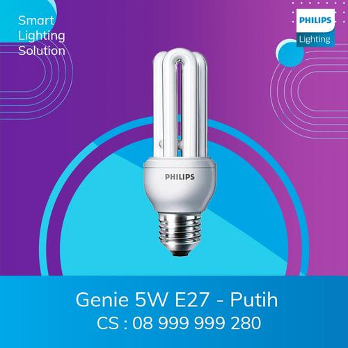 [EZM.1070444] Philips Lampu Bohlam Genie Lampu Jari 5W Cahaya Putih E27 Lampu Philip
