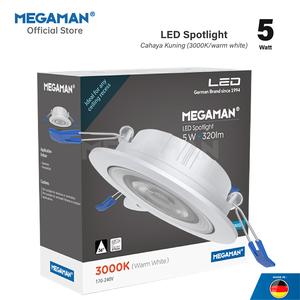 [EZM.9200023] Lampu Sorot LED 5 Watt Spotlight MEGAMAN MQTL2048 2,5" 170-240V 3000K Kuning
