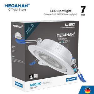 [EZM.9200024] Lampu Sorot LED 7 Watt Spotlight MEGAMAN MQTL2048 2,5" 170-240V 6500K Putih Kebiruan