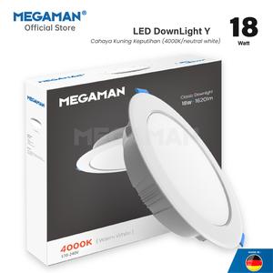 [EZM.9200039] Lampu Plafon LED Downlight 18Watt MEGAMAN MQTL1119-Y 7" 170-240V