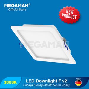 [EZM.9200041] Lampu Plafon LED Downlight 9W 12W 15W MEGAMAN MQTL1241-F V2 3000K Kuning