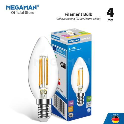 [EZM.9200096] Bohlam Lampu Filamen LED 4 Watt Edison Megaman CL YTFC35