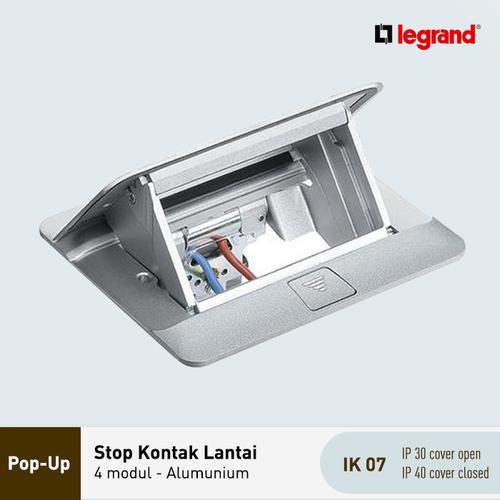 [EZM.7200072] Legrand Pop Up Box 4 Modul - Alumunium