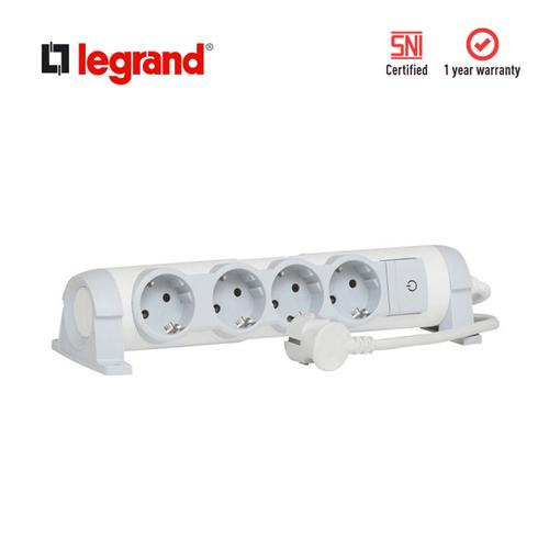[EZM.7200121] Legrand Stop Kontak Multi Outlet 4 Socket dengan Saklar - Kabel 1,5 M