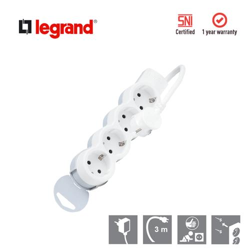 [EZM.7200127] Legrand Stop Kontak Multi Outlet 4 Socket - Kabel 3 M