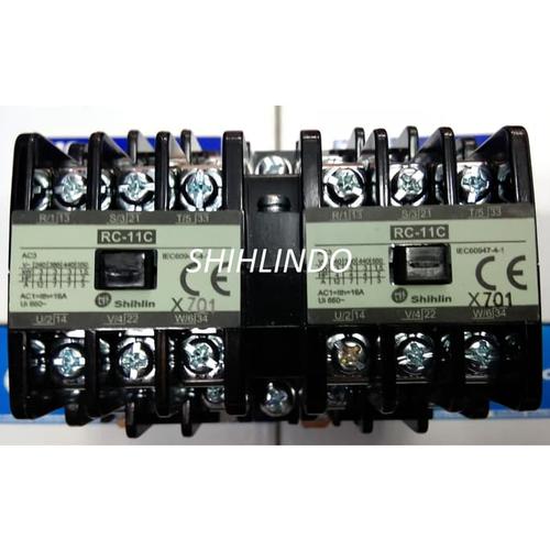 [EZM.1050052] Kontaktor Reverser RC-11C Shihlin AC3-12A AC1-16A 220V/380V 4NO2NC
