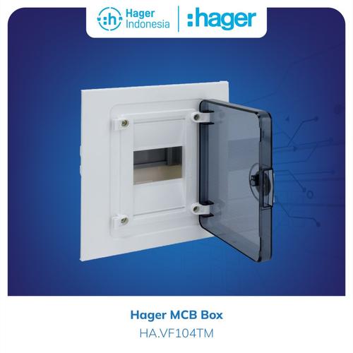 [EZM.7600080] Hager Box MCB 4 Group Inbow Transparant - VF104TM