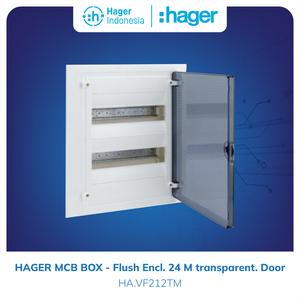 [EZM.7600111] Hager Box MCB 24 Group Inbow Transparant - VF212TM