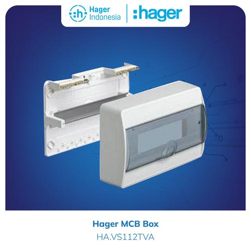 [EZM.7600138] Hager Box MCB Outbow Transparant 12 Group - VS112TVA