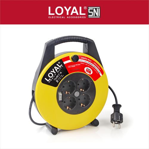 [EZM.7700038] Kabel Roll (LY-120SK) (PANJANG KABEL 10M + SAKLAR INDIKATOR) (SNI)