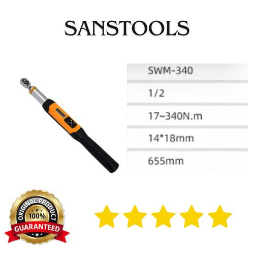 [EZR.3600062] Display Digital Torque wrench 1/2" 17-340Nm Kunci torsi digital 340Nm