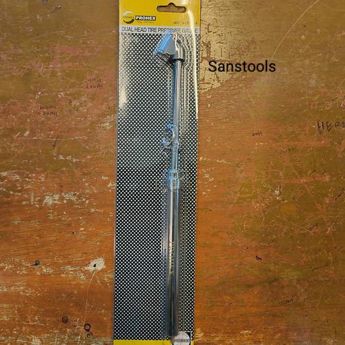 [EZR.3600081] Ukuran ban body besi / Prohex Dual head tire pressure gauge 200PSI