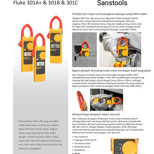 [EZR.3600140] Fluke 301C AC 1000A digital clamp meter tang ampere 301 C original