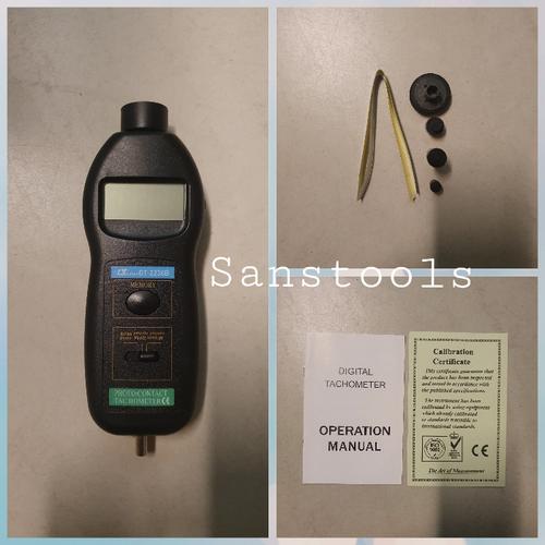 [EZR.3600184] Digital tachometer DT2236B Laser & contact DT-2236B Rpm tester murah