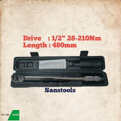 [EZR.3600254] Momen / torque wrench / kunci torsi 1/2" 28-210NM 28-210N.M murah
