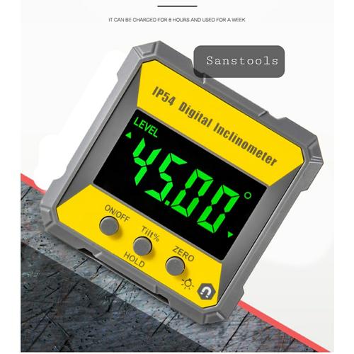 [EZR.3600282] IP 54 Digital inclinometer / digital angle protractor mini level box
