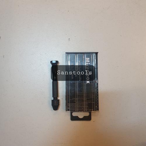 [EZR.3600289] Mini pin vise 21pcs drill microbox rujuk rojokan spuyer motor murah