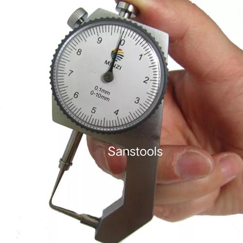 [EZR.3600298] Thickness gauge Minzi pengukur ketebalan benda pipa curved tip ori