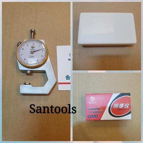 [EZR.3600299] Dial thickness gauge 0-10mm pengukur ketebalan benda bahan mentah