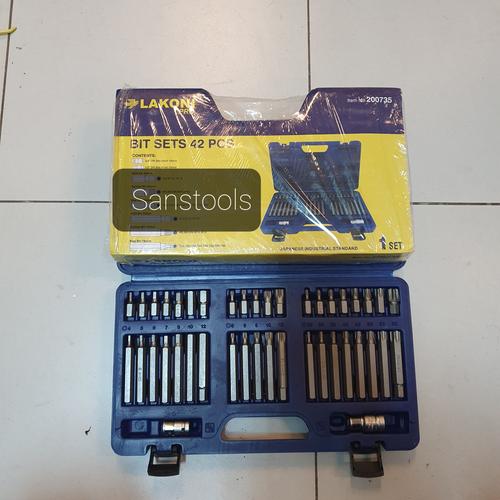 [EZR.3600340] JETJO TOOLS Bit set 42pcs / mata kunci L star bits Hex Spline murah