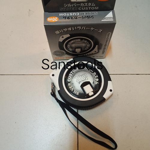 [EZR.3600367] Meteran Yamayo 20M Silver Custom / meteran bulat 20 meter Japan