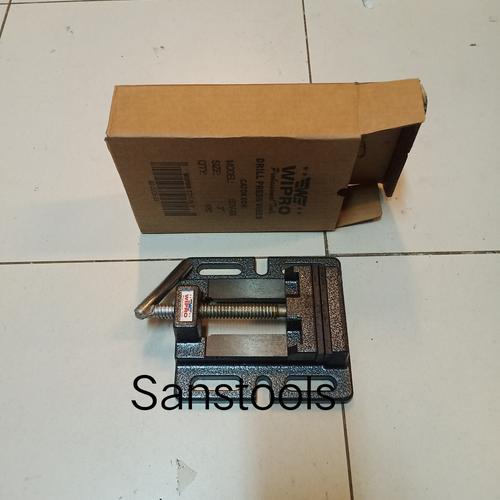 [EZR.3600377] Wipro Catok bor 3" (75mm) / ragum bor duduk 13mm jepitan bench drill