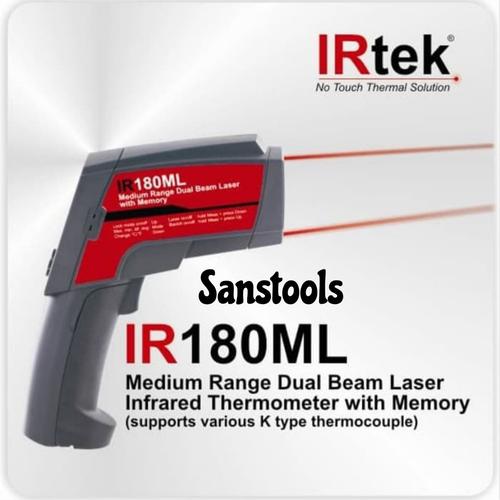 [EZR.3600400] Irtek IR180ML dual beam laser infrared thermometer IR 180ML Garansi