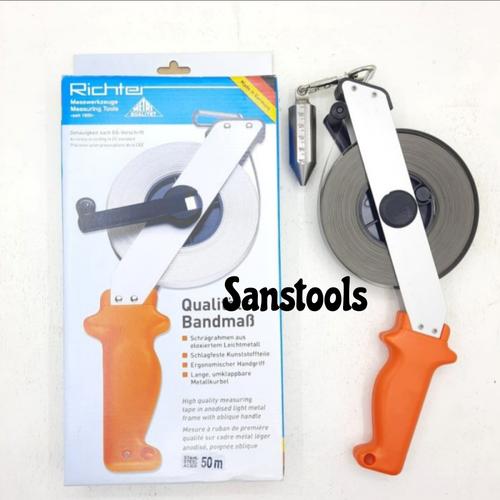 [EZR.3600401] meteran minyak / sounding tape RICHTER 50m oil depth 50 meter original