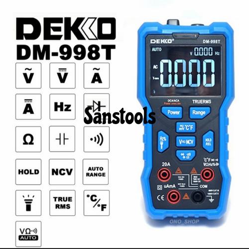 [EZR.3600540] Dekko DM-998T digital multimeter multitester true RMS Deko DM998T ori