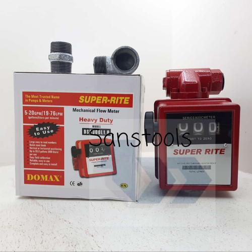 [EZR.3600557] SUPER-RITE Flowmeter 3 digit Domax Flow meter meteran solar murah 1"