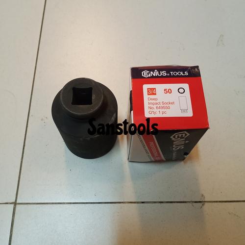 [EZR.3600600] Deep impact socket 3/4" x 50mm Genius / mata kunci sock sok panjang